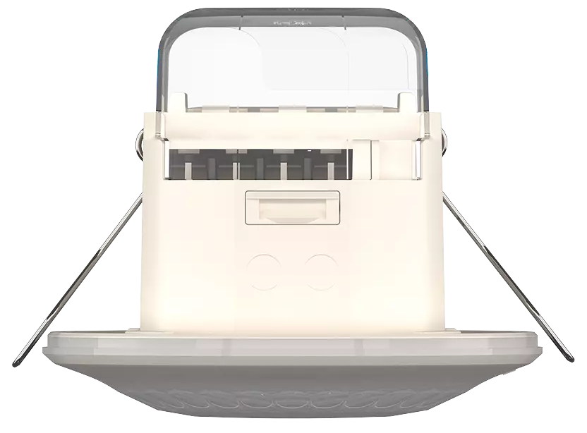 Датчик за присъствие PIR, за вграждане в таван, 360°, обхват D12m @ h=2,5m, IP54, 2CH, LUXA 103 S360-101-12 DE-UP Theben