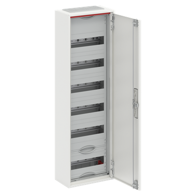 Табло за открит монтаж ComfortLine 6х12мод. CA16V с плътна метална врата IP44 и Н и РЕ клеми ABB