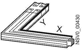 Хоризонтален ъгъл BD2 Al 630…1000A IP55 дължина 0.36м десен Siemens