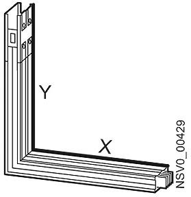 Вертикален ъгъл BD2 Al 160...400A IP55 дължина 0.36м назад Siemens