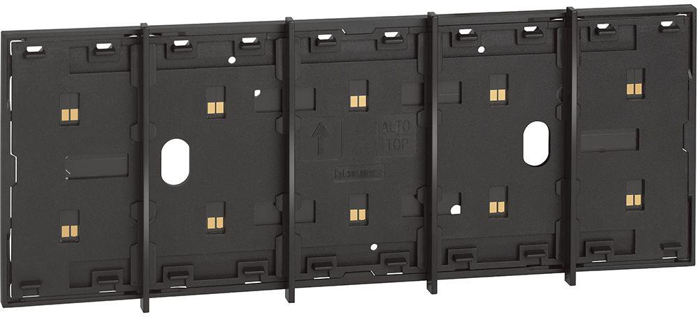 Електрическа носеща рамка за сензорни контроли 4+1 мод. цвят Черен Living Now Bticino