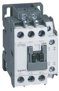 Контактор CTX3-22 3P 7.5kW (18A AC-3) 1NO-1NC 24V 50/60Hz Legrand1