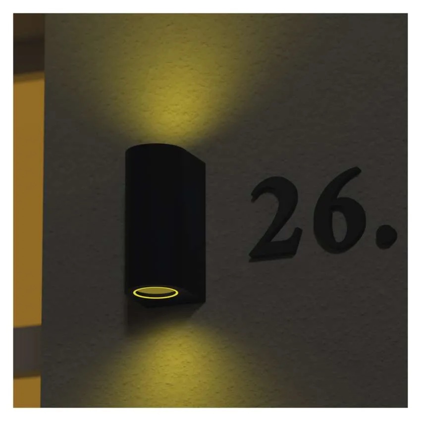 Фасадно осветително тяло 2x GU10 88x67x153mm IP44 OCULUS EMOS