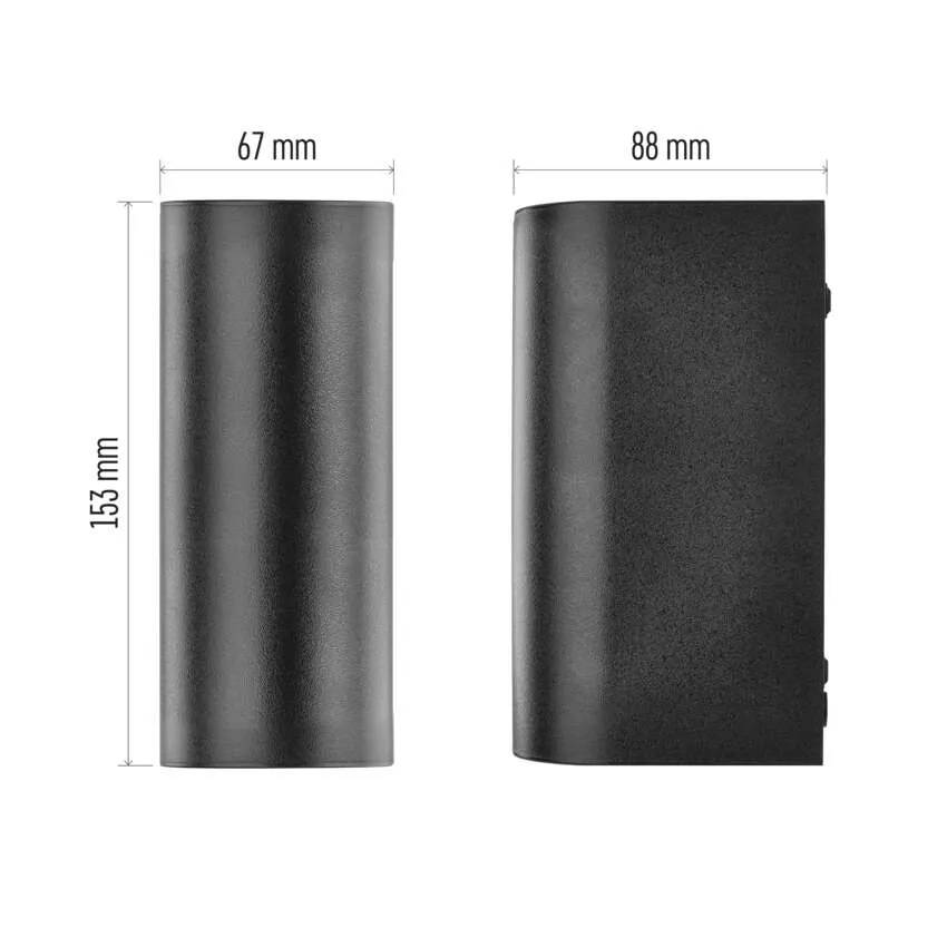 Фасадно осветително тяло 2x GU10 88x67x153mm IP44 OCULUS EMOS