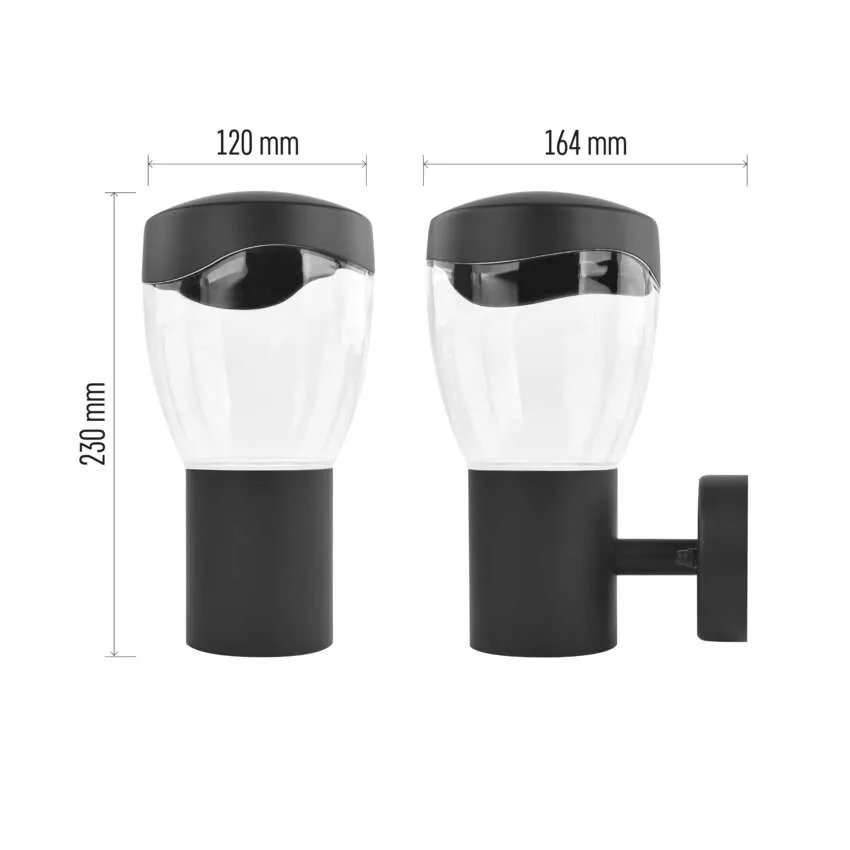 Фасадно осветително тяло 1x E27 164x120x230mm IP44 ARTEO EMOS