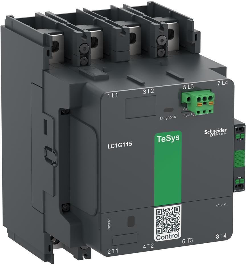 Контактор TeSys G 4P 4NO (225A AC-3) 1NO-1NC 48...130V 50/60Hz SE