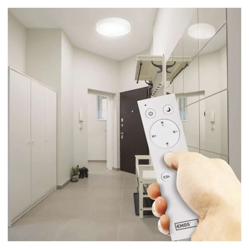 Плафон LED DN500 45W CCT 2700lm 115° димируем с ДУ 30000h IP20 ILVI EMOS