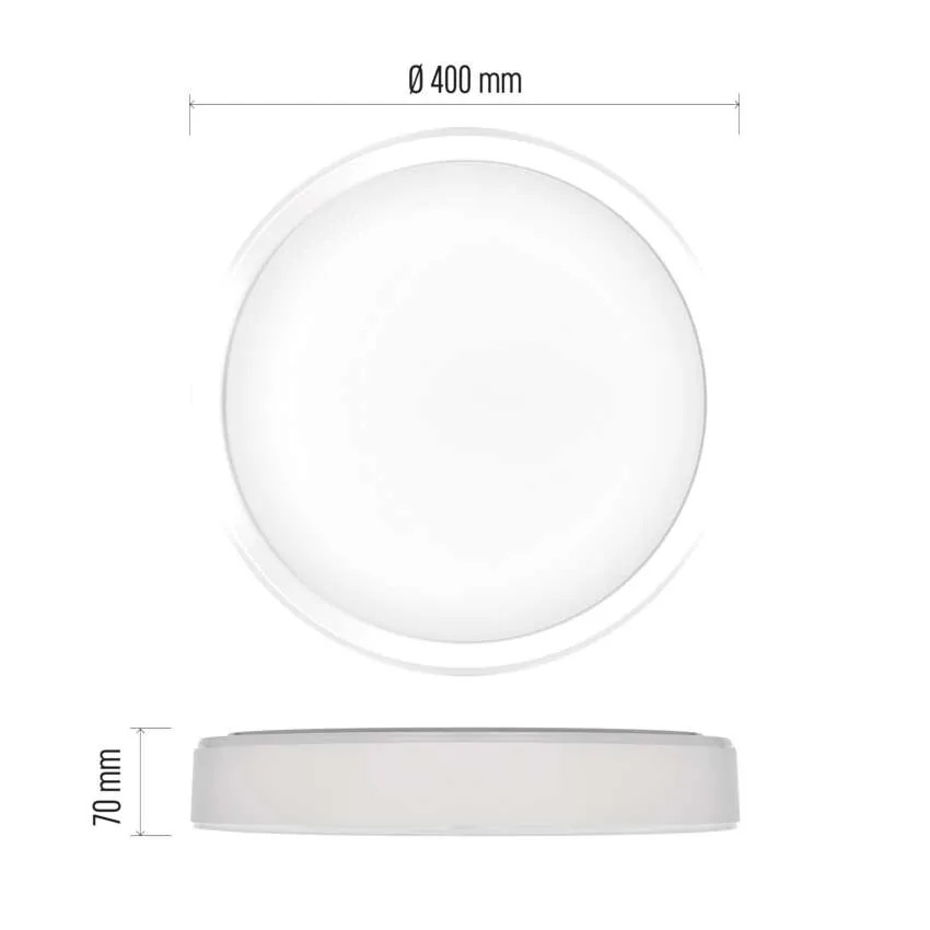 Плафон LED DN400 30W CCT 1800lm 115° димируем с ДУ 30000h IP20 ILVI EMOS