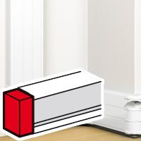 Крайно капаче за кабелен канал 80х180мм с капак 45 DLP Legrand