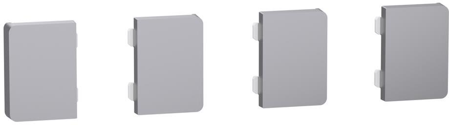 Бутони (4 бр.) за пулт за управление с динамично етикиране KNX цвят Неръждаема стомана System D Merten SE