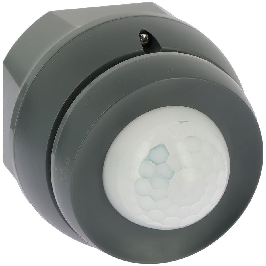 Датчик за присъствие PIR, за открит монтаж на таван, 360°, обхват D5m @ h=2,5m, IP55, ГРАФИТ GREEN-I-IMG Legrand
