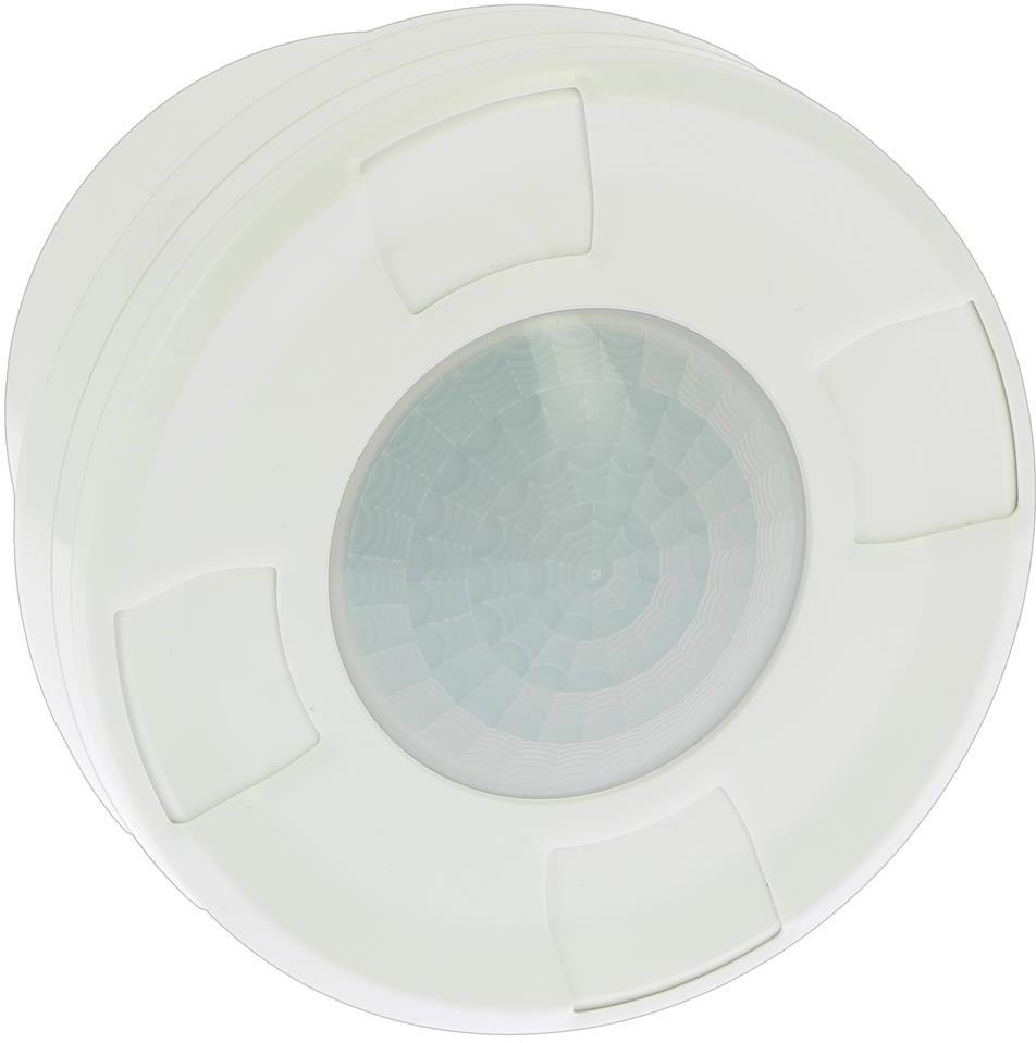 Датчик за присъствие PIR, за открит монтаж на таван, 360°, обхват D10.4m @ h=10m, IP55, БЯЛ GREEN-I-HSW Legrand