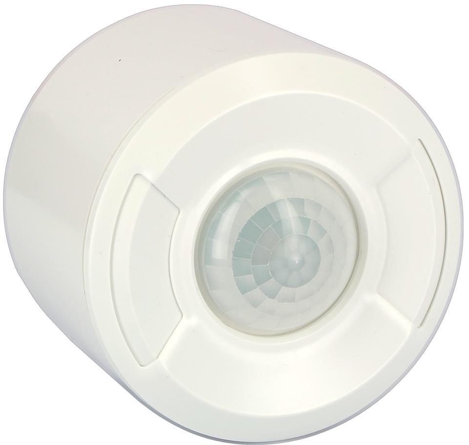 Датчик за присъствие PIR, за открит монтаж на таван, 360°, обхват D5.5m @ h=2,5m, IP40, БЯЛ GREEN-I-SSW DALI Legrand