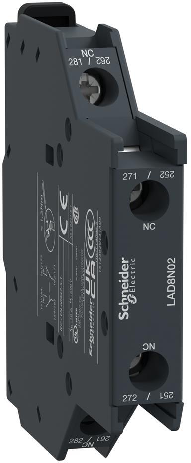 Блок помощни контакти TeSys D 2NC страничен монтаж SE