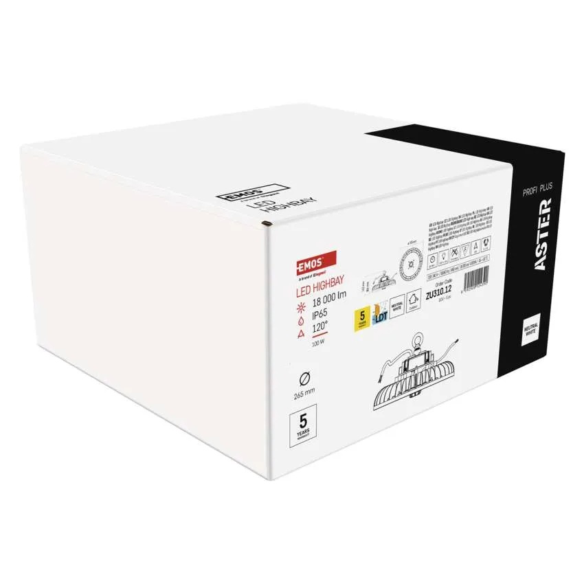 Осветително тяло LED High Bay 100W 4000K 18000lm 120° 50000h IP65 ASTER EMOS
