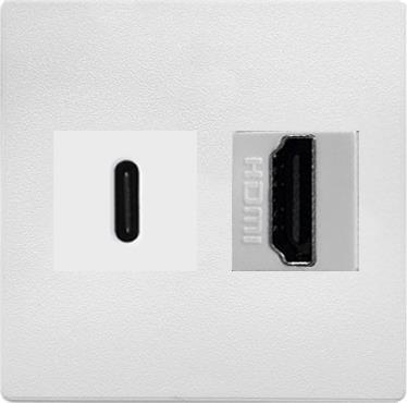 Модул IMP с 1х USB C и 1х HDMI цвят Бял, ABL