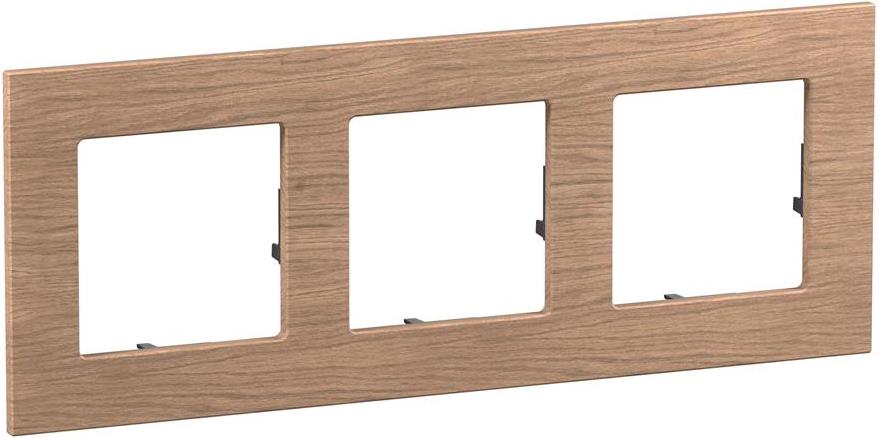 Рамка 3х цвят Светъл дъб Valena Life Legrand