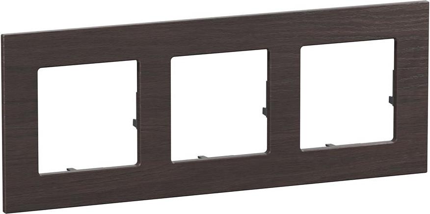 Рамка 3х цвят Тъмен дъб Valena Life Legrand