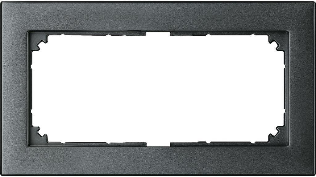 Рамка 2х без разделител цвят Антрацит M-Plan System M Merten SE