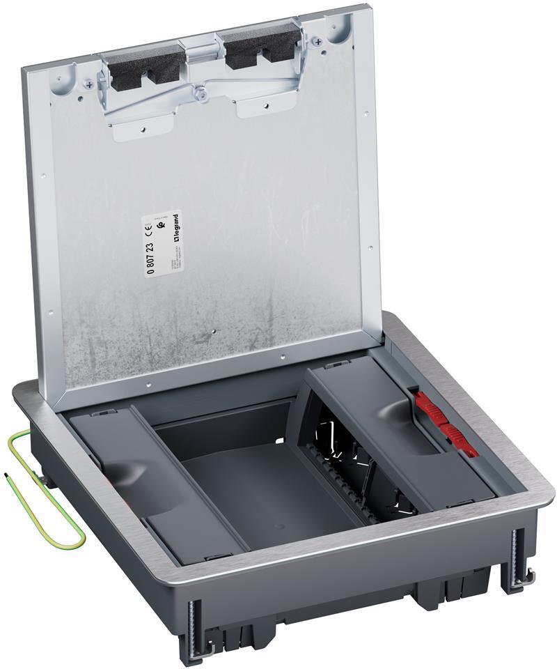 Подова кутия метална в двоен под 16 (2х8) мод. за верт. монтаж на механизми Legrand