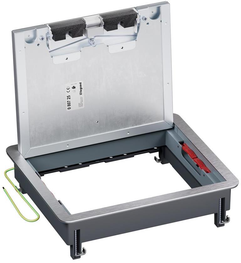 Подова кутия метална в двоен под 12/18 мод. празна ревизионна Legrand