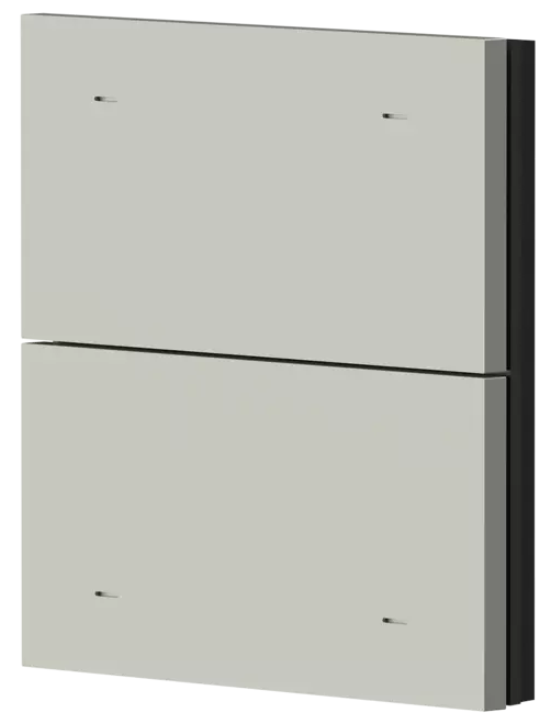 Лицев панел за 2 бутона iONprime PB 2R PGR Сив Theben