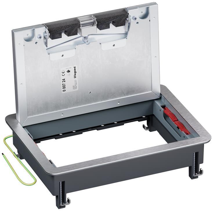 Подова кутия метална в двоен под 8/12 мод. празна ревизионна Legrand