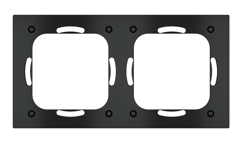 Адаптерна рамка 2x към кръгли конзоли Proxima EKINEX