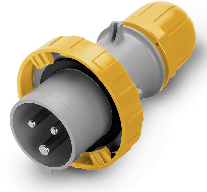 Промишлен щепсел 2P+Е 16A 4h 130V IP66/67/69 серия Optima Scame