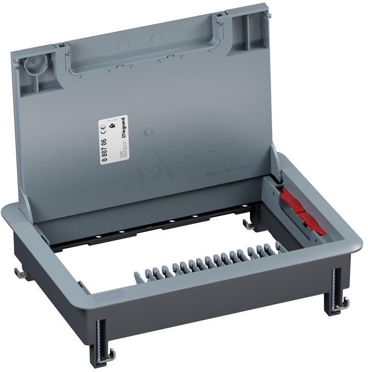 Подова кутия пластмасова в двоен под 8/12 мод. празна ревизионна Legrand