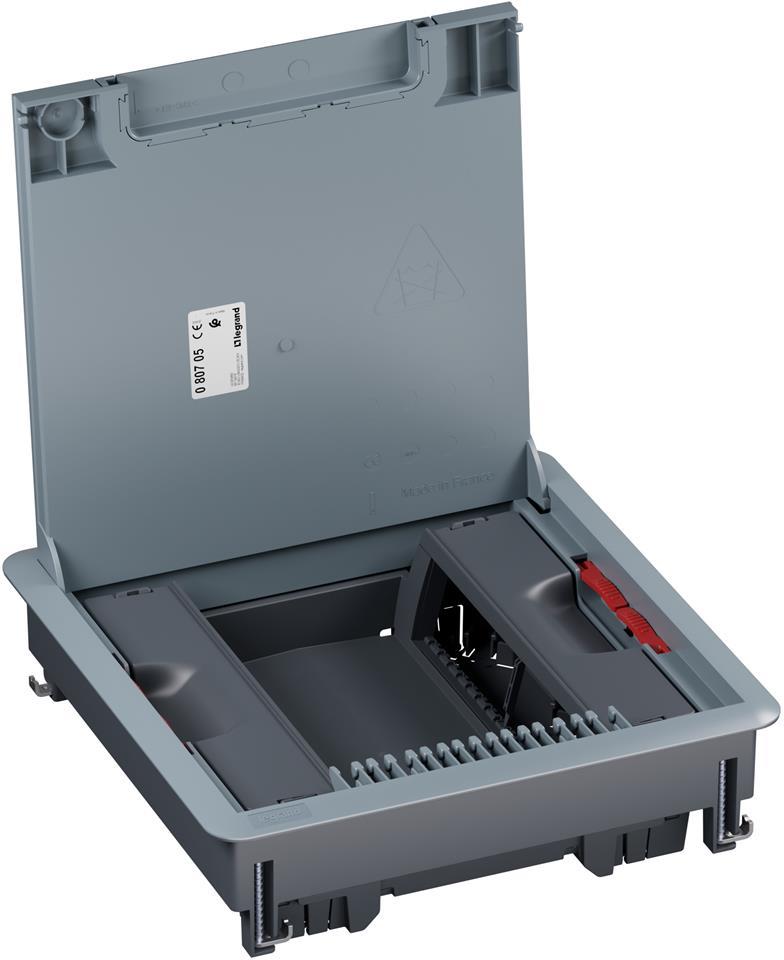 Подова кутия пластмасова в двоен под 16 (2х8) мод. за верт. монтаж на механизми Legrand