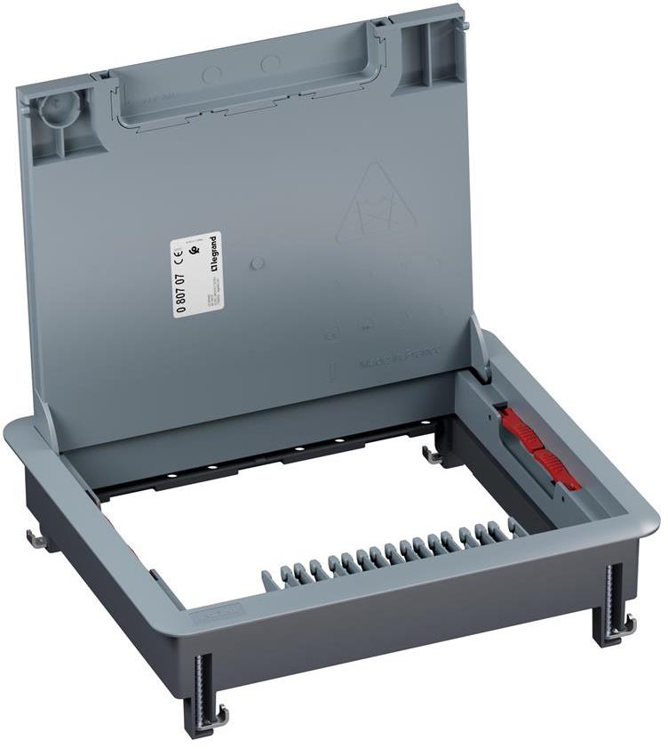 Подова кутия пластмасова в двоен под 12/18 мод. празна ревизионна Legrand