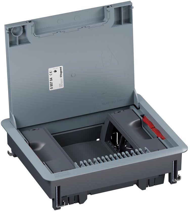 Подова кутия пластмасова в двоен под 12 (2х6) мод. за верт. монтаж на механизми Legrand