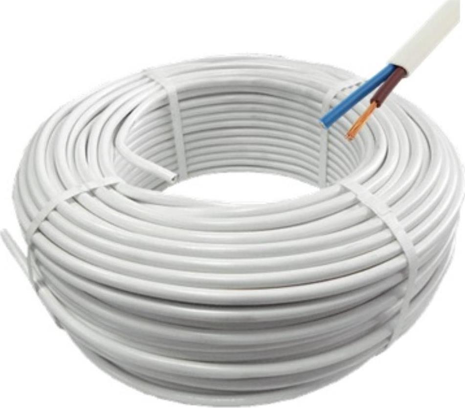 Кабел ШВПЛ-Б (H03VV-F) 2х0.5мм2 БЯЛ