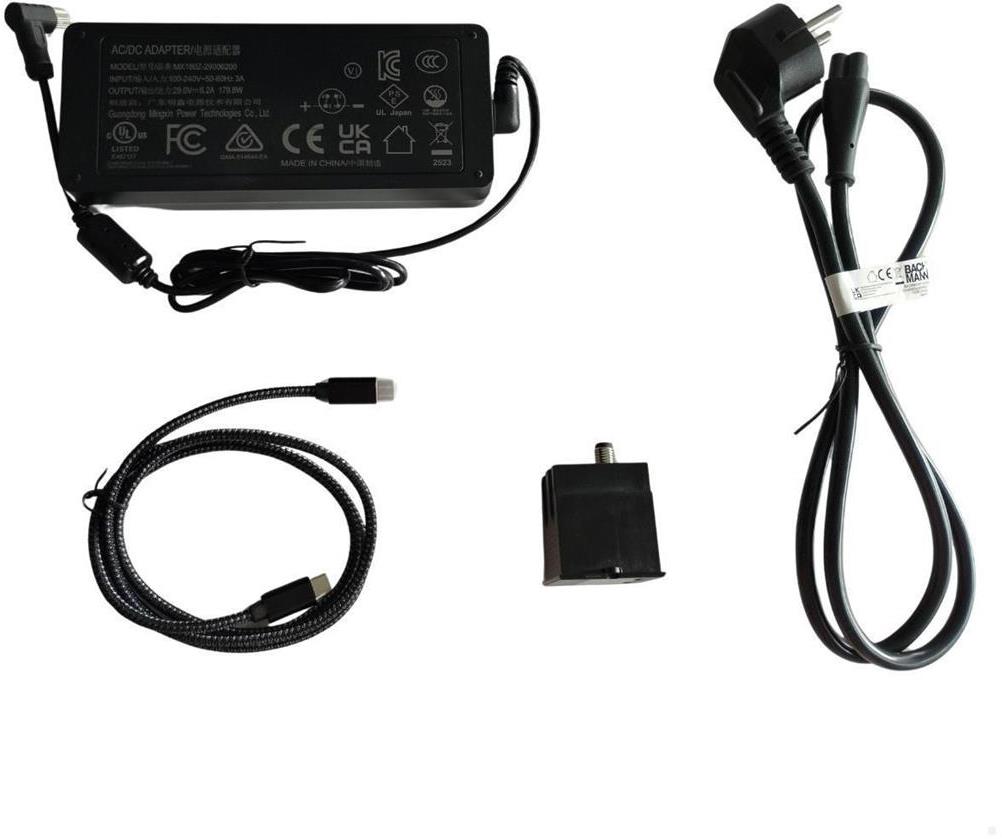 Модул CM с USB C+C+C 140W (за зареждане), с кабел 0.2м и адаптер, цвят Черен, Bachmann