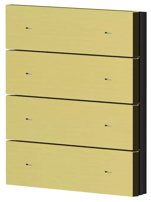 Лицев панел за 4 бутона iONprime PB 4R MBR Месинг Theben