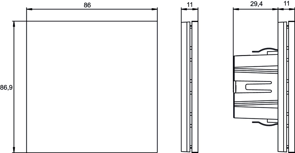 Пулт за управление с 4 бутона iONprime PB KNX Theben
