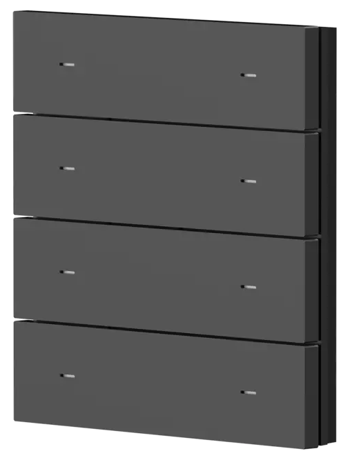 Лицев панел за 4 бутона iONprime PB 4R MBK Черен Theben