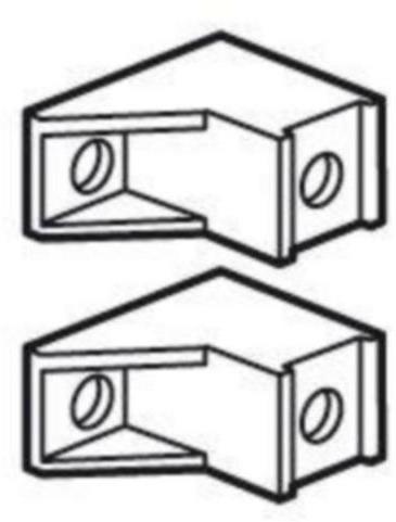 Основа (2 бр.) за клемен блок XL3 160 Legrand