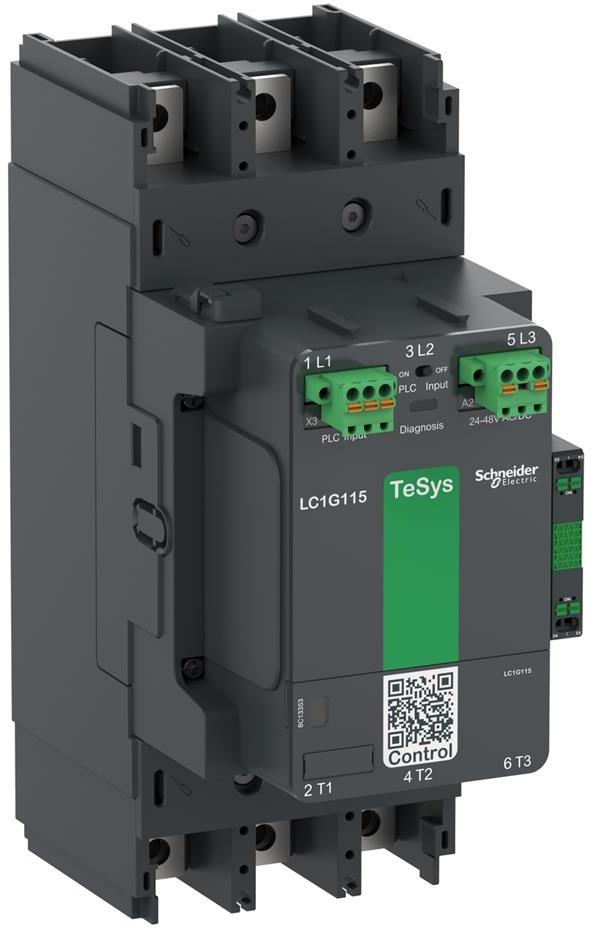 Контактор TeSys G 3P 55kW (115A AC-3) 1NO-1NC 200...500V 50/60Hz SE