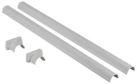 Кит Ovoline за захранване през таван на колона Snap-On с 1/2 отделения, телескопична, алуминий Legrand