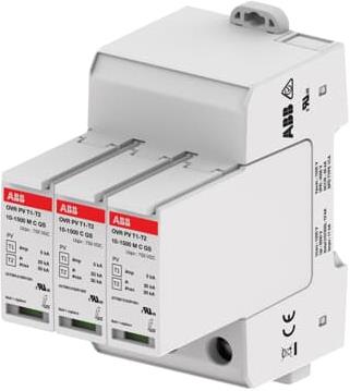 Катоден отводител тип 1+2 PV OVR-DC 30kA 1500V= 2P ABB