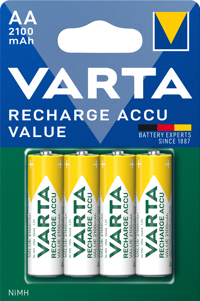 Батерия акумулаторна AA 1.2V Value Accu 2100 mAh (4 бр. блист.) Varta