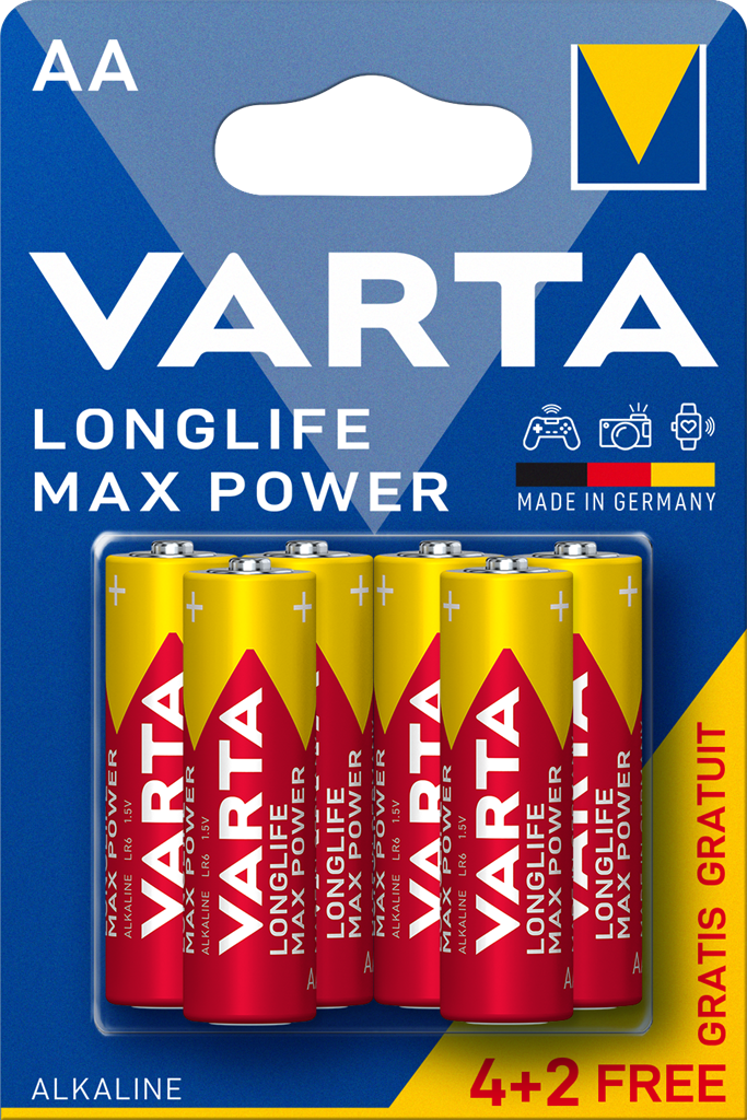 Батерия AA 1.5V Max Power (4+2 бр.блист.) Varta