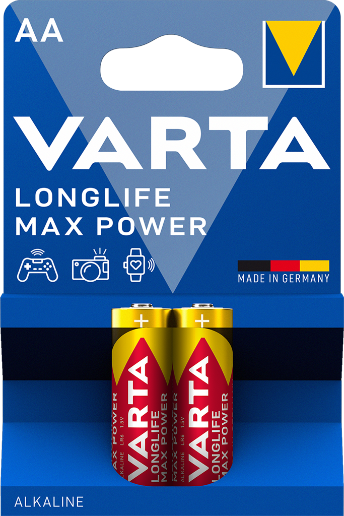 Батерия AA 1.5V Max Power (2 бр. блист.) Varta