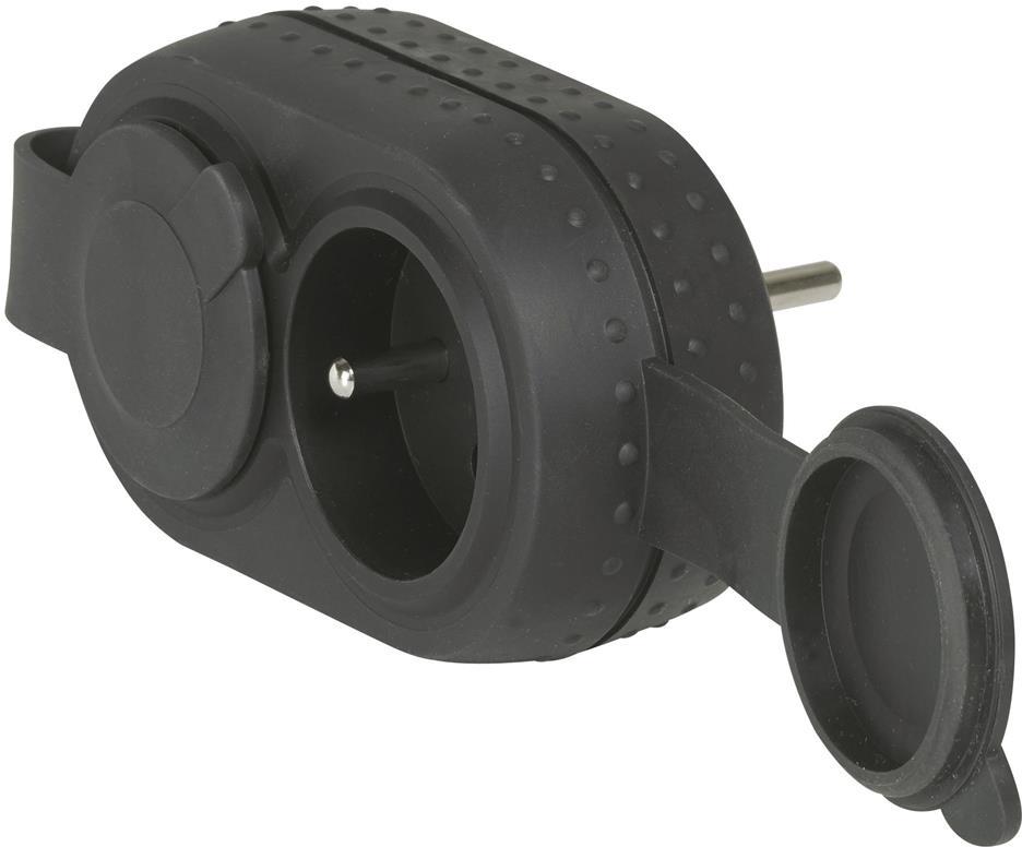 Адаптер за контакт 2х френски гумиран IP44 Legrand