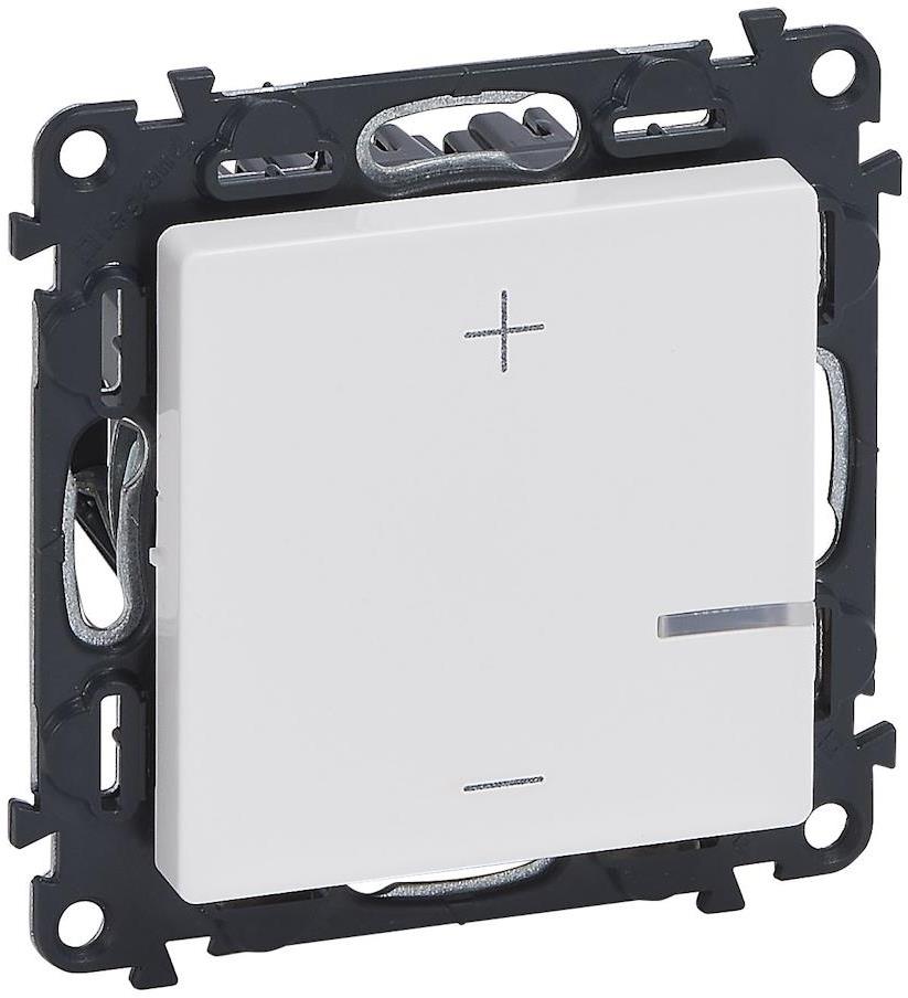 Димер бутонен R=3-400W L=3-400VA LED=3-125VA цвят бял Valena Life Legrand