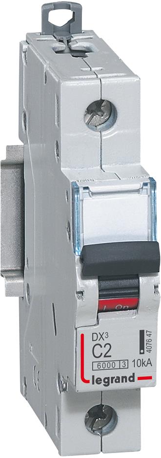 Автоматичен прекъсвач DX3 1P 2A крива С 6kA Legrand