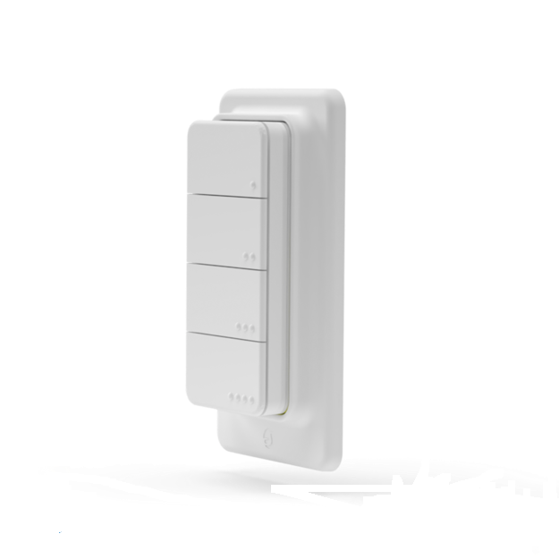 Бутон с 16 функции с батерия бял Shelly Blu RC Button 4 ZB - 072537
