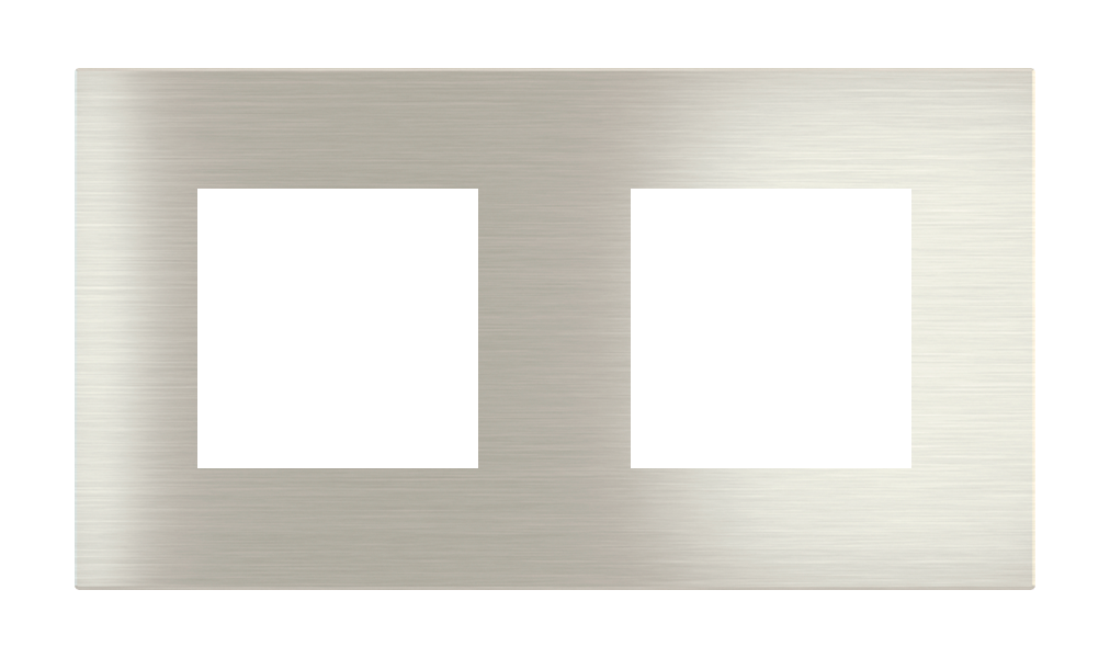 Магнитна рамка 2x 45х45мм  Proxima Metal Steel Brushed EKINEX